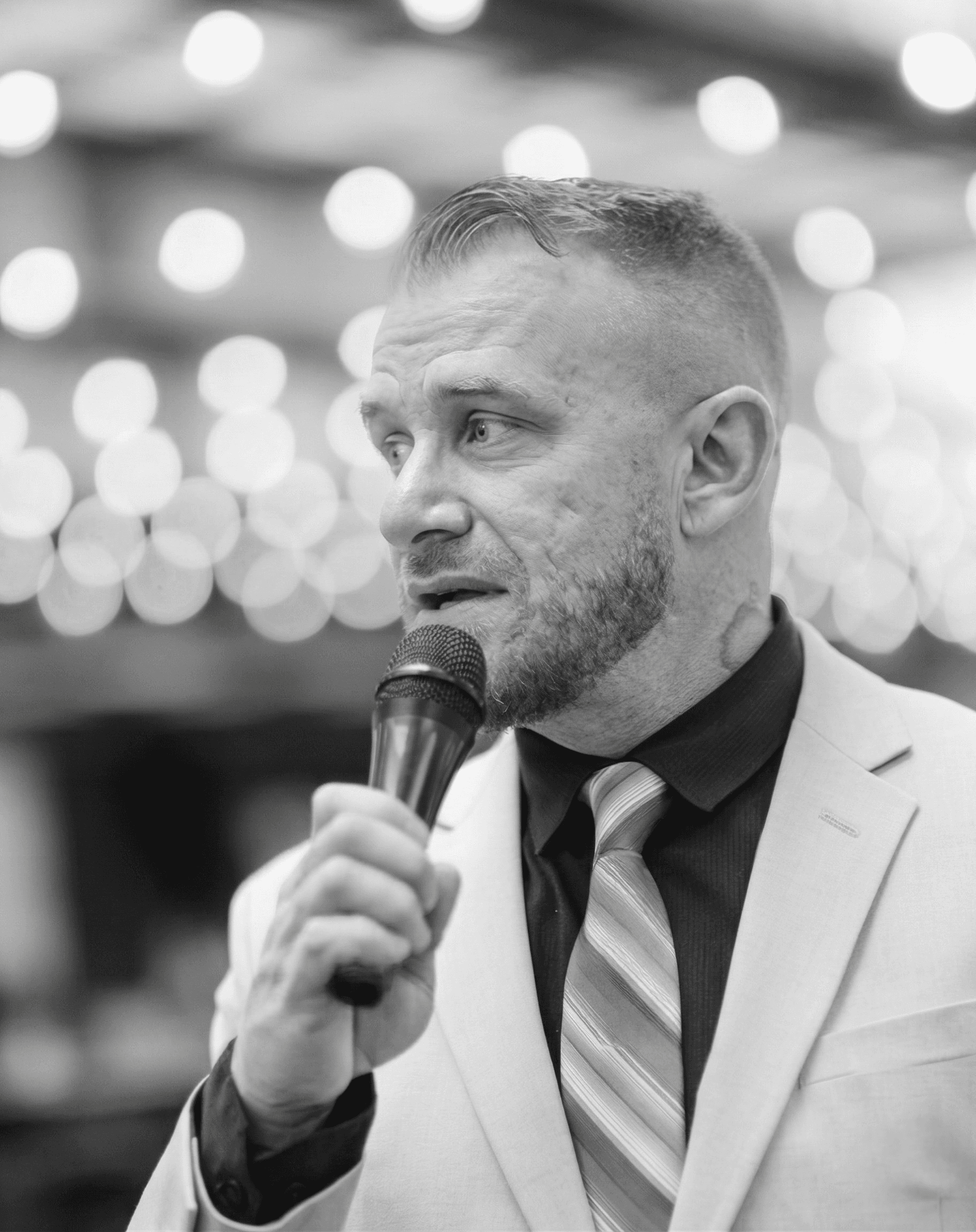 Daniel McGowan — elegant black and white portrait